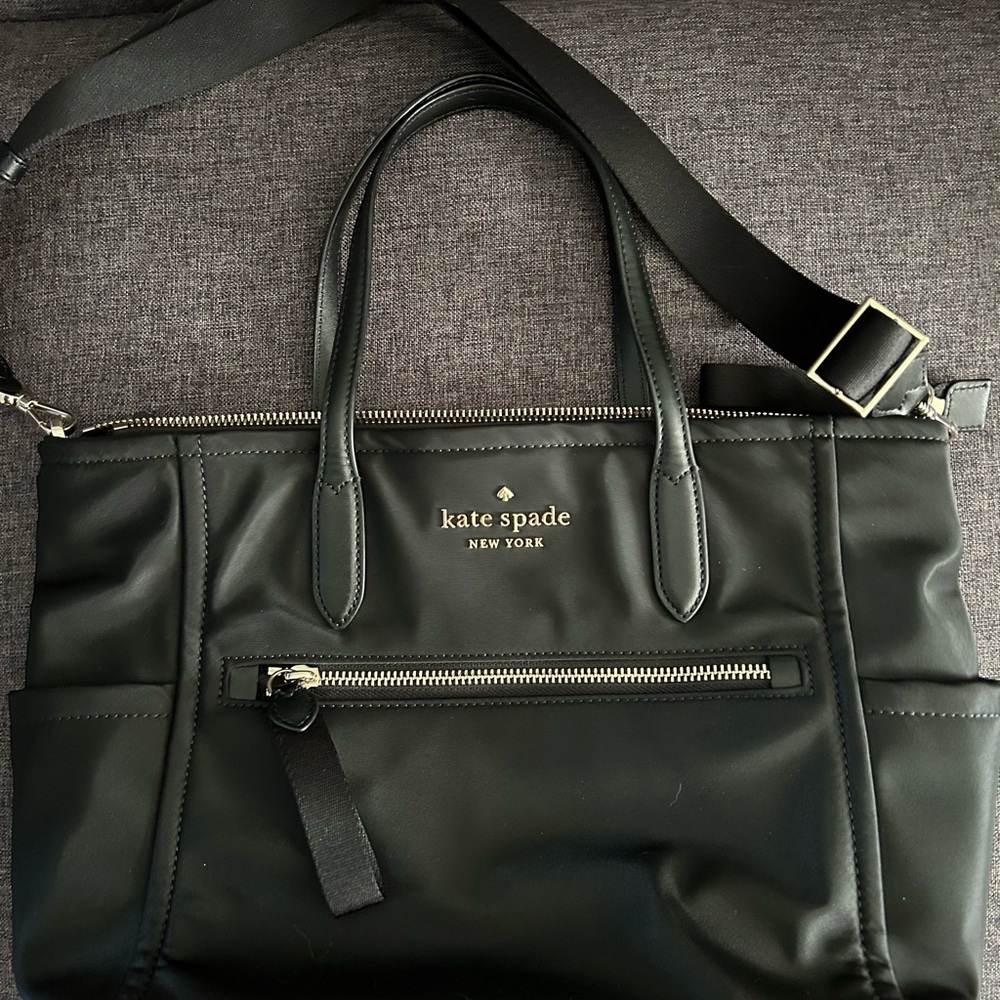 Kate Spade Black Satchel Bag with Structured Design